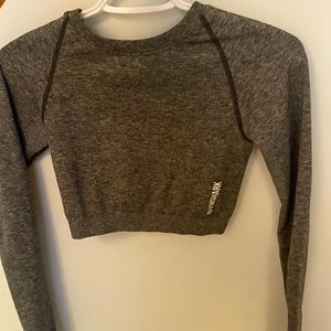 Gymshark Scrunch Back Cropped Long Sleeve Top